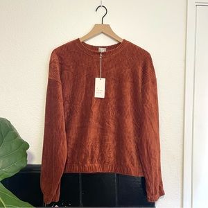 Terracotta Velvety Sweater
